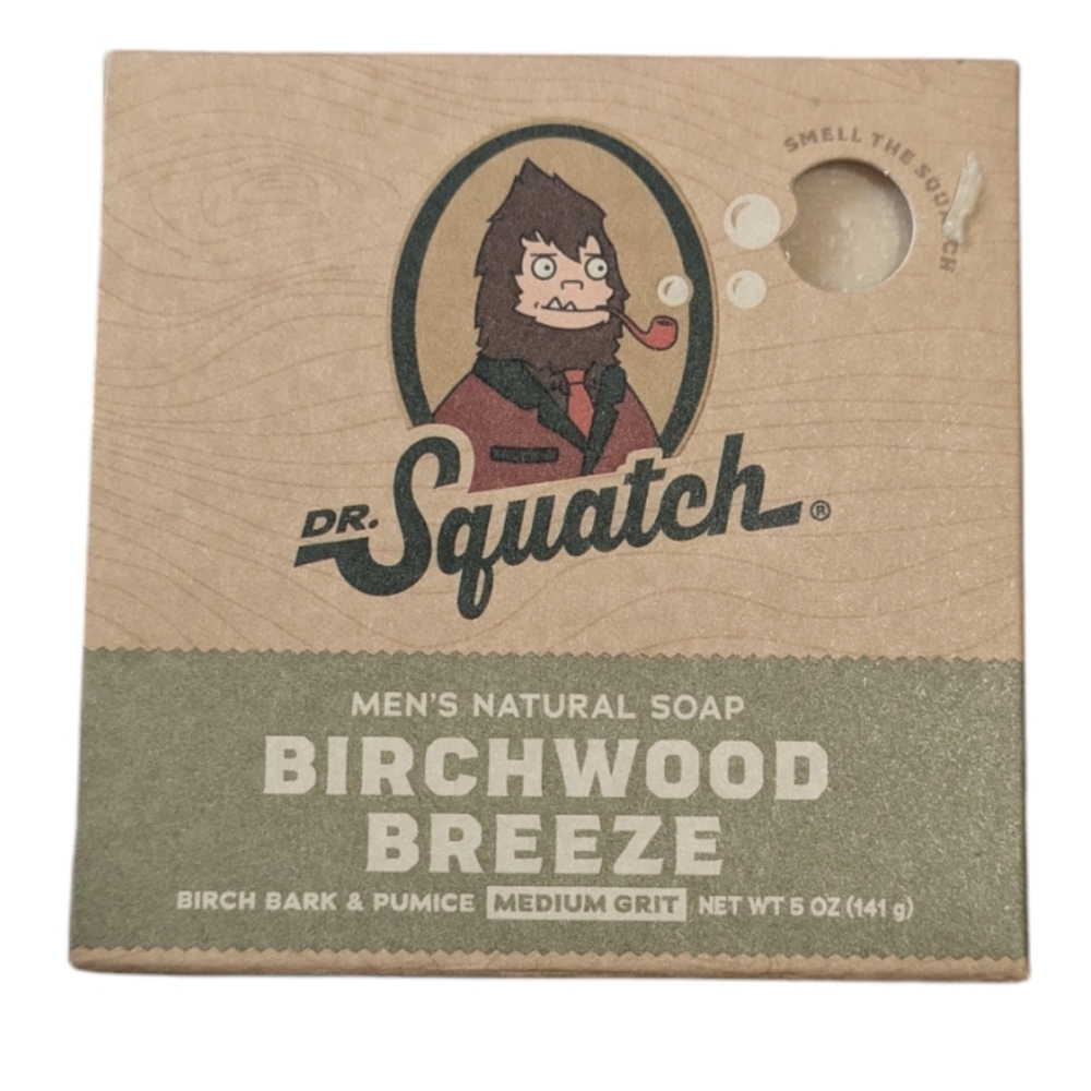 Dr Squatch natural soap Birchwood Breeze